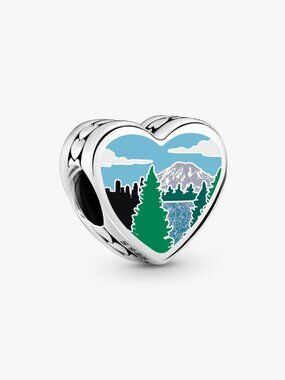 PandoraWashington State Scene Heart Charm
